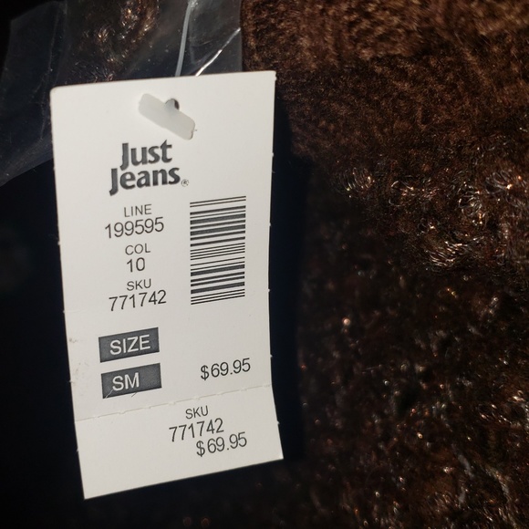 Pretty Glittery Brown Shrug Brand New - Picture 2 of 8